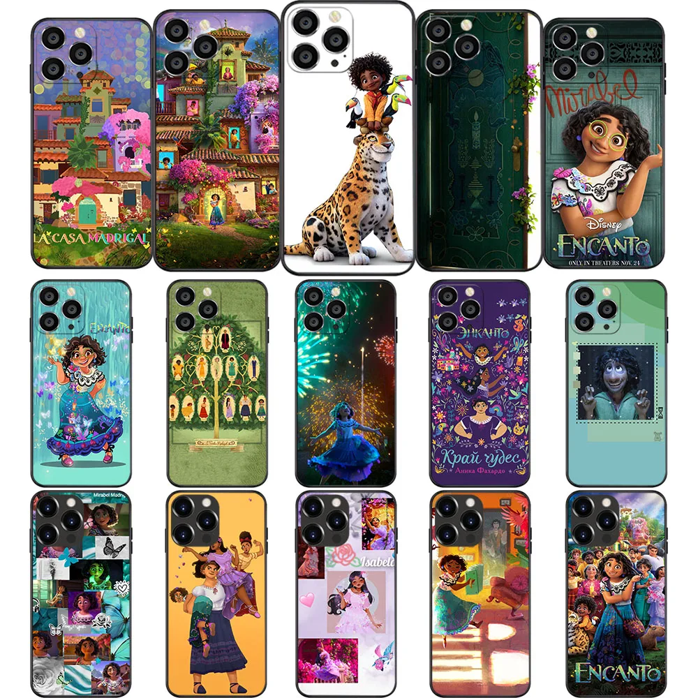 Custodia Morbida Un-17 Encanto Mirabel Madrigal Per Iphone 11 12 13 14 15 Mini Pro Max Plus