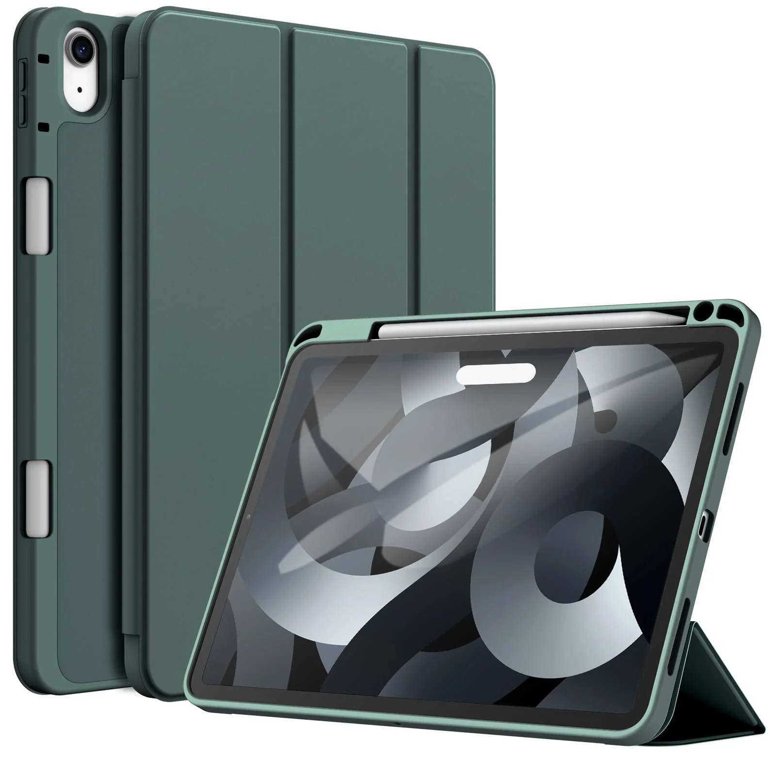 iPad Air Protective Trifold Stand Case with Pencil Holder and Auto Wake/Sleep Feature