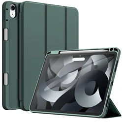 iPad Air Protective Trifold Stand Case with Pencil Holder and Auto Wake/Sleep Feature for iPad Air 13 2026 M4 (Green)