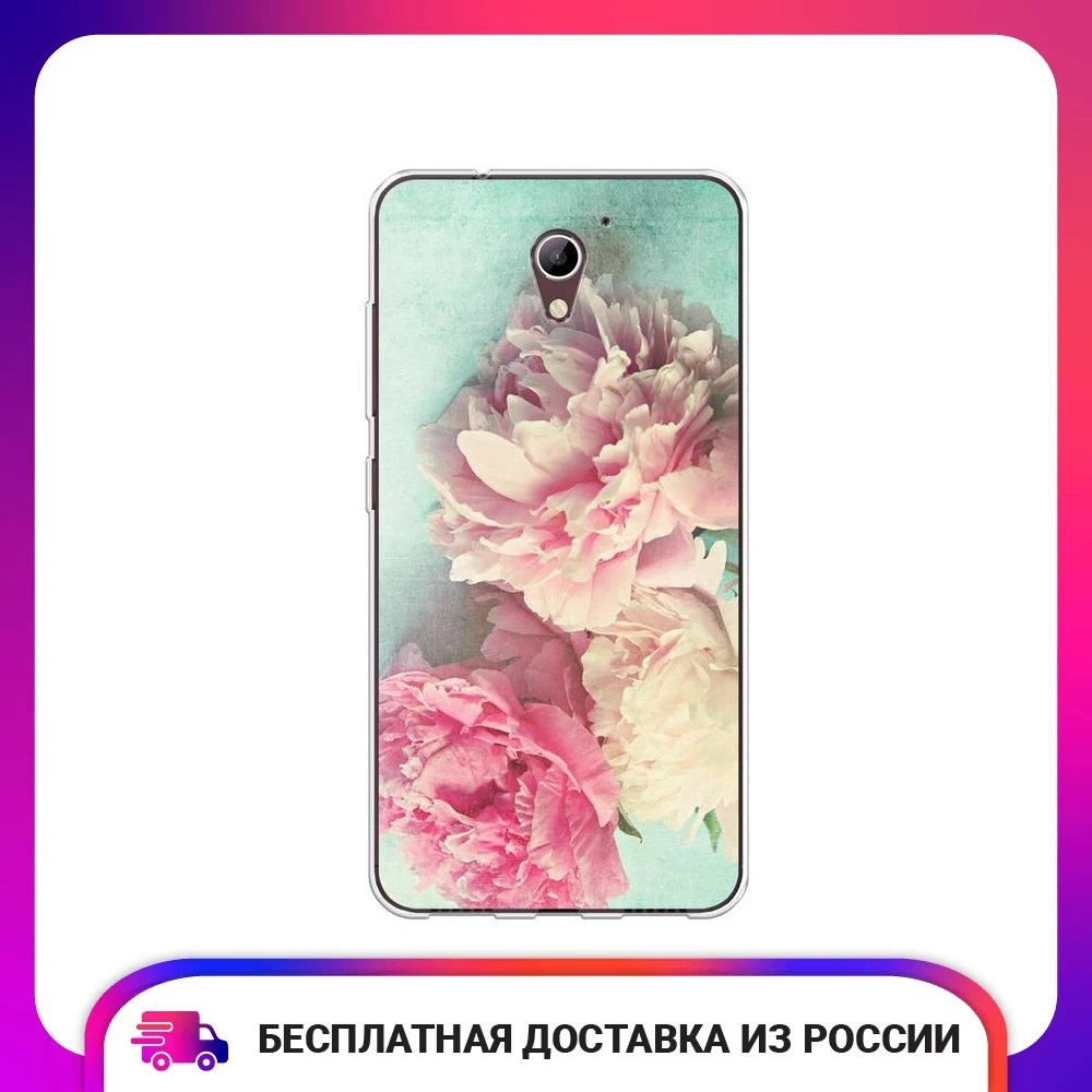 Чехол Силиконовый для ZTE Blade A510 защитный тонкий мягкий чехол-накладка с рисунком |