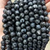 A+ Natural Madagascar Black Labradorite Larvikite Stone Loose Beads for Jewelry Making Charms Bracelet Necklace DIY Accessories 3