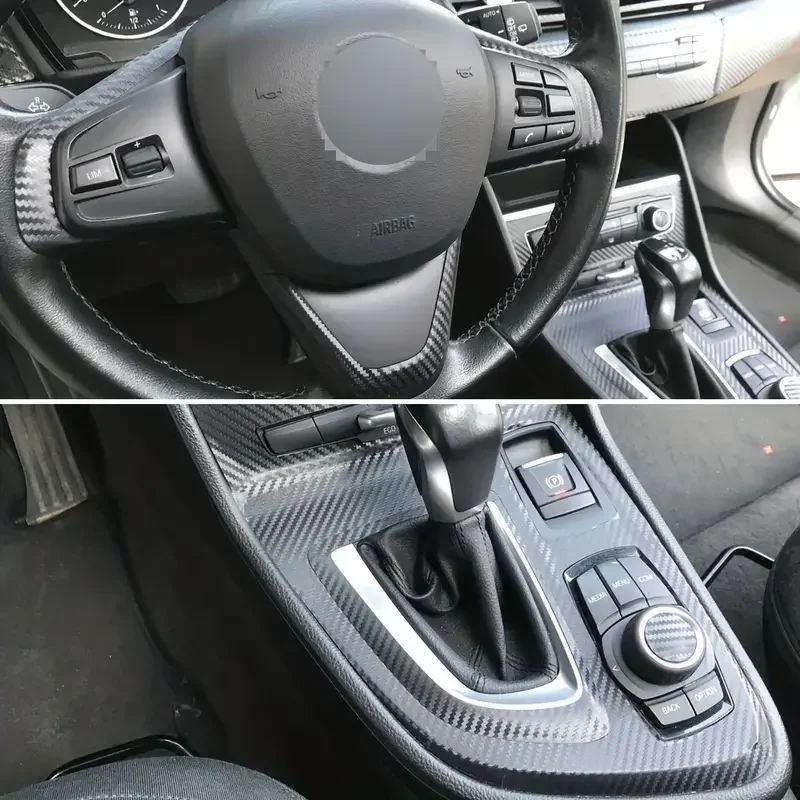 

Стайлинг автомобиля, карбоновое волокно, центральная консоль, изменение цвета, литьевая наклейка, наклейки для BMW 2 серии F22 F45 F46