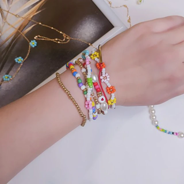 2021 Children Bracelets for Girls Candy Color Adjustable Rope Pendant Beads  Bracelets Christmas Presents Fashion Jewelry - AliExpress