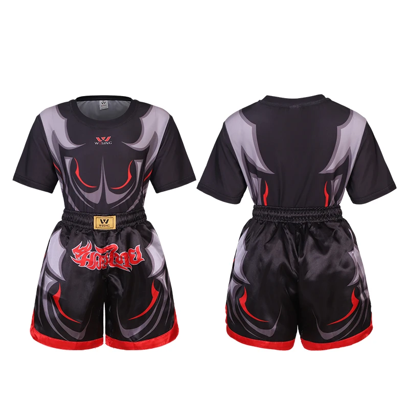 WESING Kids Sports Rash Guards for Boys Girls Short Sleeve for MMA Kickboxing Jiu Jitsu BJJ