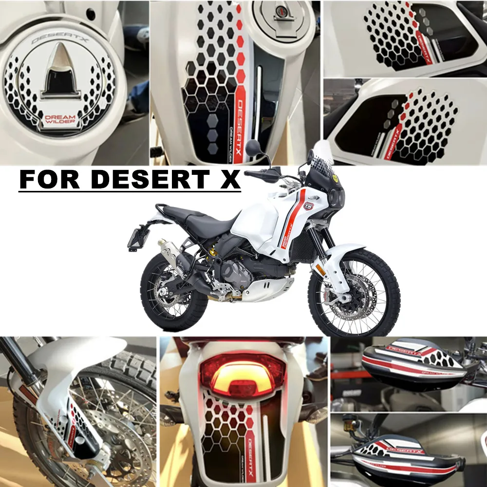 Adesivo Per Moto Full Vehicle 3D Adesivo Per Serbatoio Carburante Adesivo Epossidico Per Ducati Desert X Desertx 2022 2023
