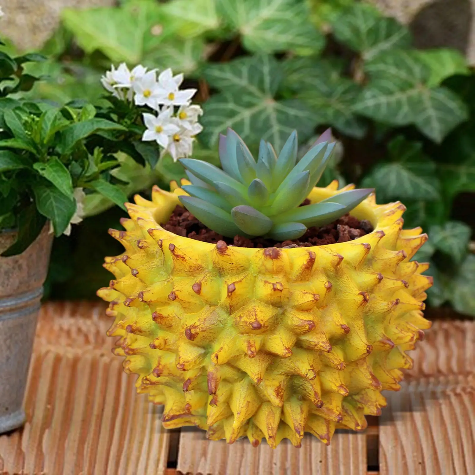 Durian Flower Pot Ornamento Da Tavolo Fioriera Moderna Per Piante Da Interno Vaso Da Fiori Per Camera Da Letto Mensola Da Giardino Indoor Outdoor Offi