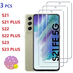 Tempered Glass for Samsung Galaxy A73 A72 A33 A51 A52S A22 A42 S21 S22 S23 Plus S20 FE S24 Ultra Finger Print Screen Protectors