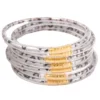 7pcs/set Cheetah Print Jewelry Silicone Rubber Wristband Round Bangle Stack Leopard Print Jelly Bangle Bracelet for Women 1
