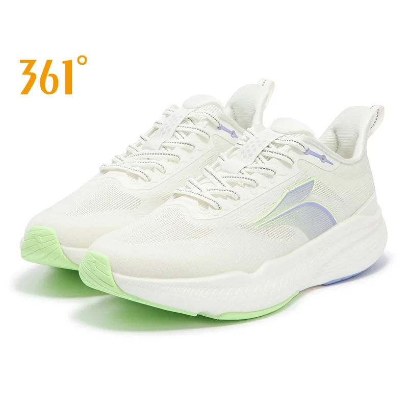 

361 Degrees 1/2RUN Women Running Shoes Shock Absorbing Wear Thick Bottom Resistant All-Match Mesh Female Sneaker 682422201