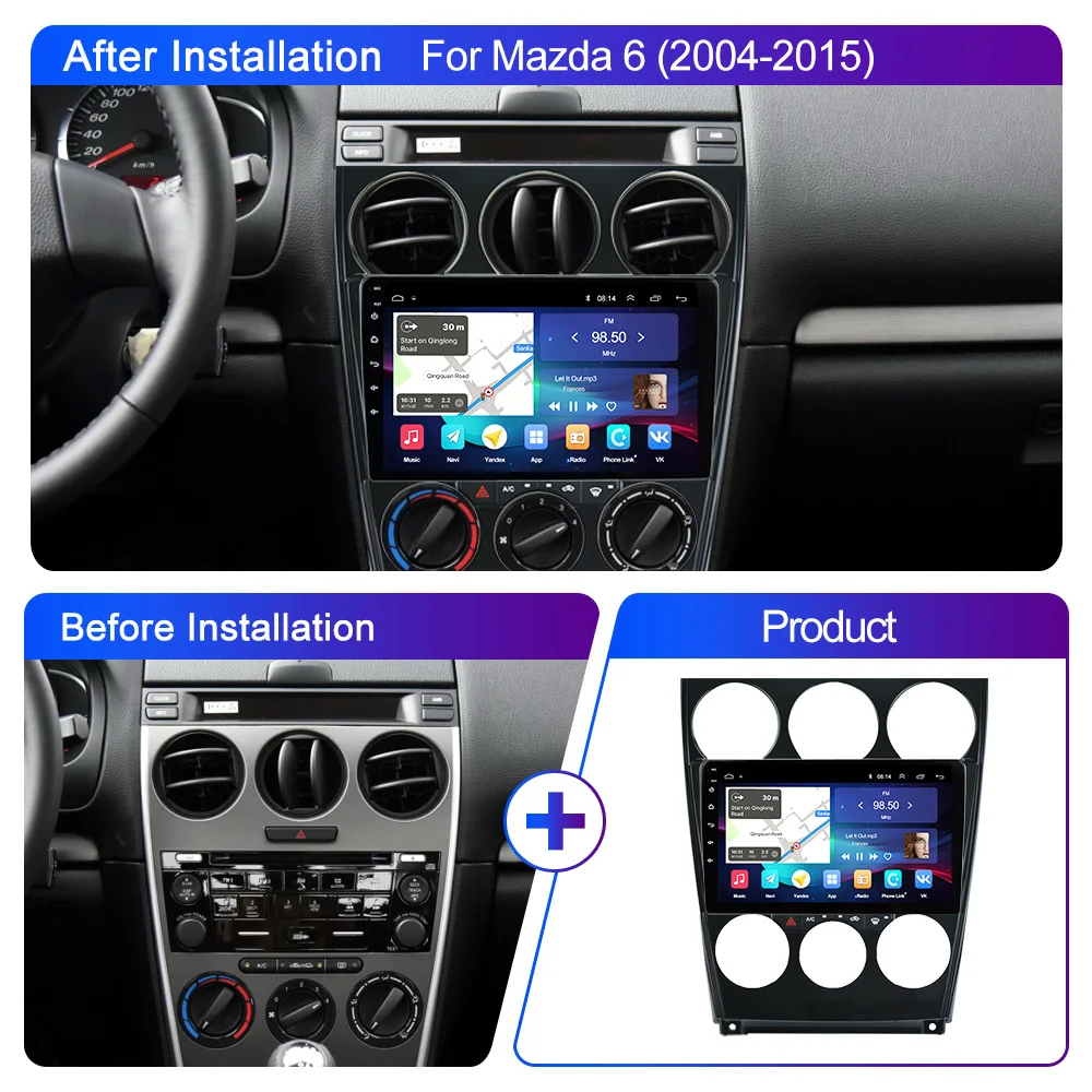 9''Android 12 Autoradio Für Volvo XC90 2004-2014 GPS Navi WIFI DAB