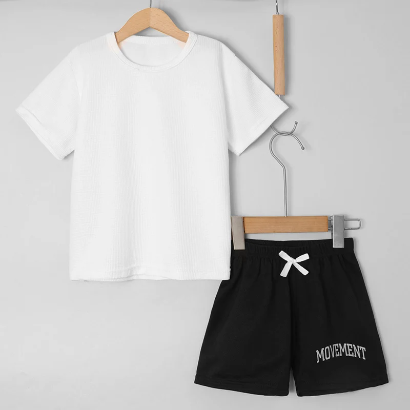 2/3 قطعة بدلة الجوكر الصيفية للأطفال الصبي بلون ال...