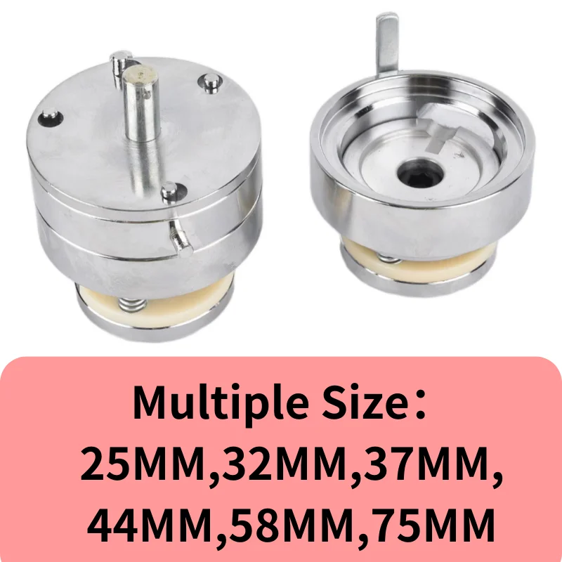 Round Badge Button Die Mold， Metal Round Bottom Mold for Button Badge Press Machine Mold 25/32/37/44/50/56/58/75MM