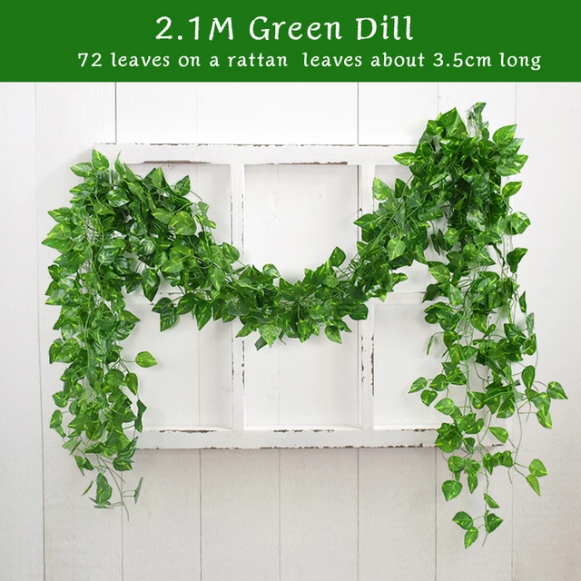 210cm Fake Ivy Garland Plant Wall Hanging for Home Decoration, Wedding