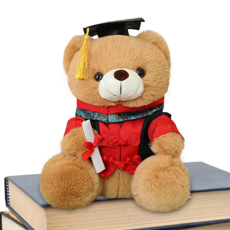 Graduation Bear Stuffed Animal Graduation Bear With Graduation Clothes Hat High School College University Plush Doll Graduation