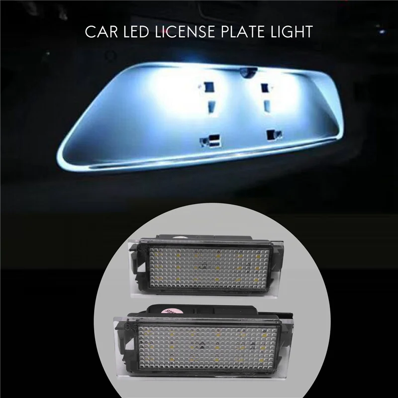 2 Pz Auto Led Numero Luce Targa Per Renault Megane 2 Clio Laguna 2 Megane 3 Twingo Master Vel Satis