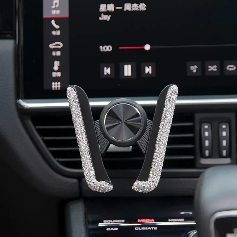 Diamond Crystal Car Phone Holder 7