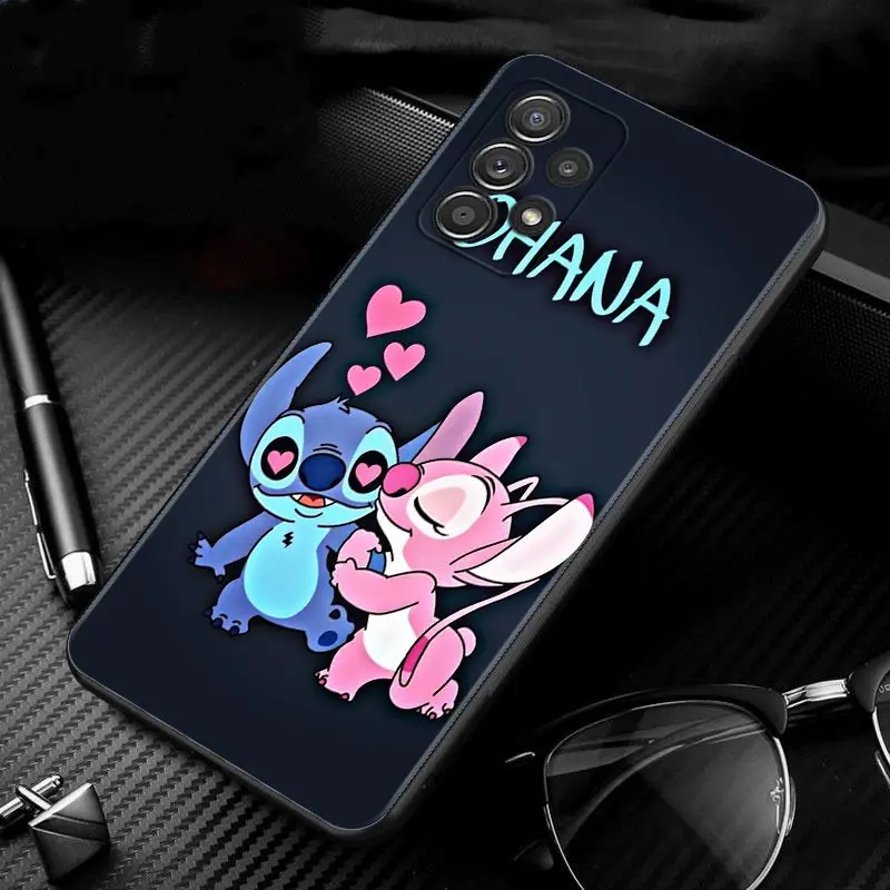 Phone Case For Samsung Galaxy A12 A52 A51 A32 A21s A71 A02s A32 A22 A72 A52s A31 A41 A03 A13 A02 Cover Pink stitch