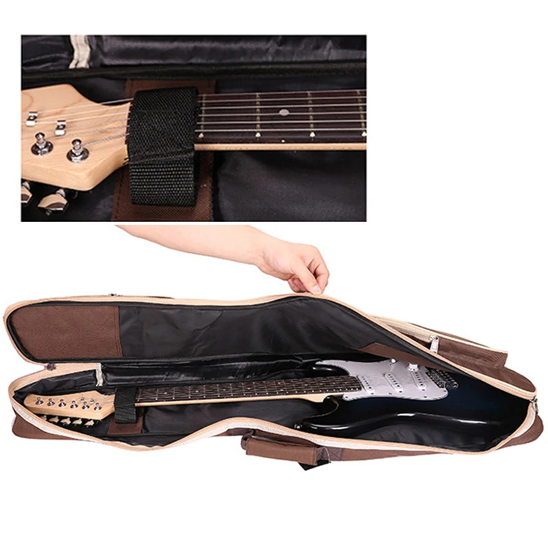 Electric Guitar Case Bass Bags Double Adjustable Straps Pad 8mm Cotton Thicken Cover 600D Oxford Classical Gig Handbag X34