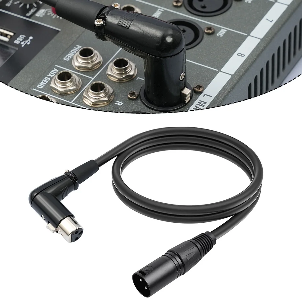 

30 см, 1 м, 2 м, 300 см, 5 м XLR удлинитель для микрофона 90 градусов 3-контактный для динамиков запись музыкальных инструментов