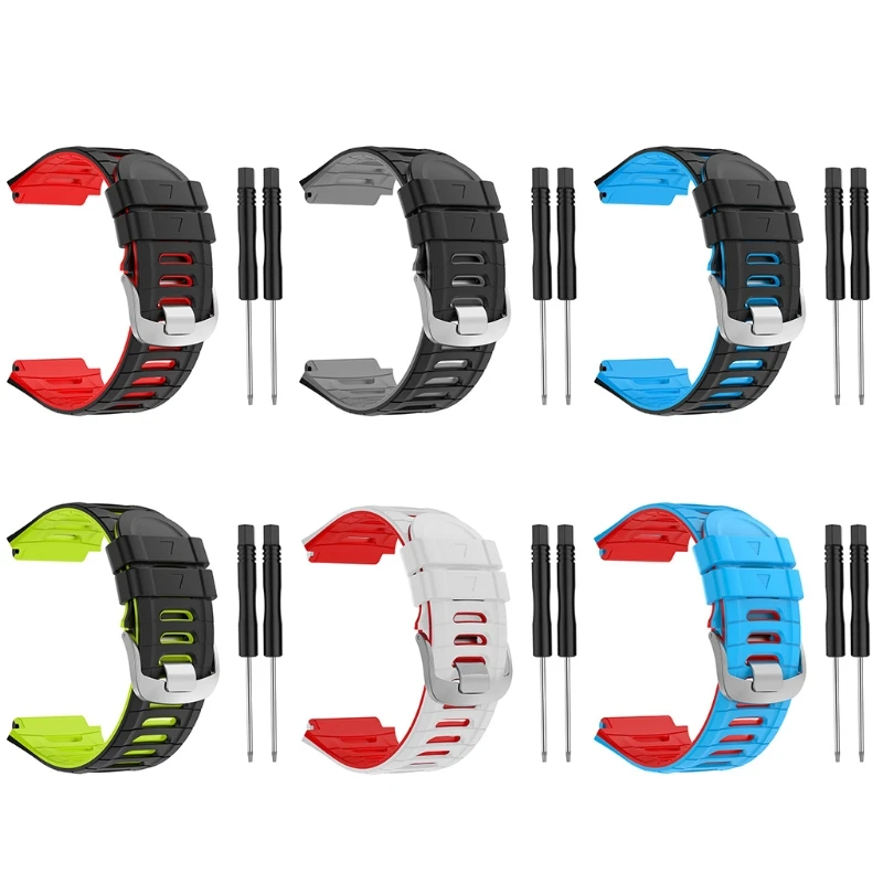 

Silicone Watch Band Quick Release Strap Compatible for Garmin-Forerunner 920XT Smartwatch Soft Straps Soft Bracelet Loop