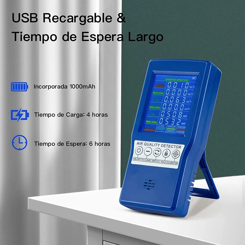 LCD ÷   CO2 跮,   繫ǿ HCHO TVOC ǽð ͸