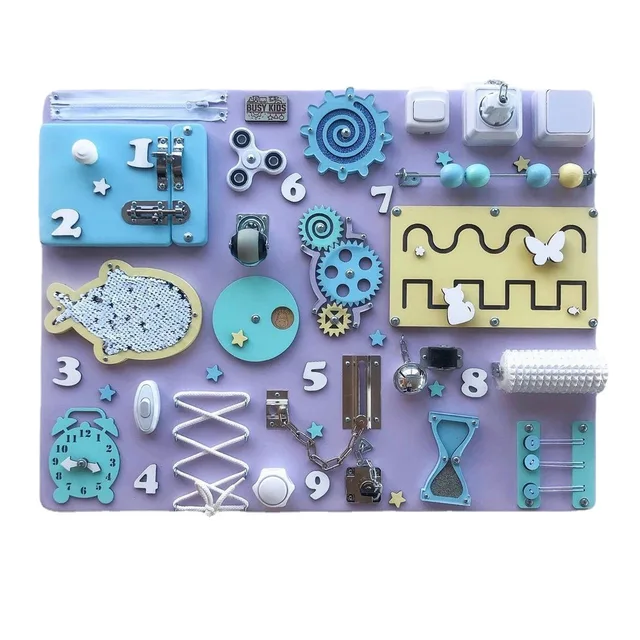 1/3PC Kid Busy Board Parts Montessori DIY Accessoires Baby Early Educational Learning Skill Sensory Activity Board Cognition Toy 3