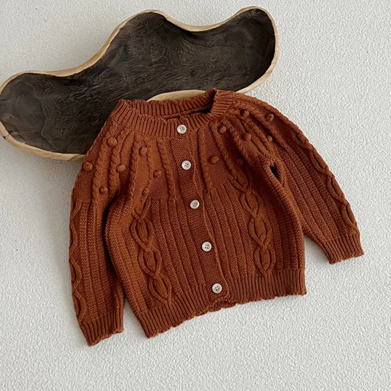 Autumn Baby Sweaters Boy Girl Clothes Knit Top Cardigan Long Sleeve Knitted Sweater Infant Coat Newborn Clothing Knitwear