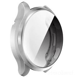 Premium Protective TPU Case for Smartwatch - Full Coverage Screen Protector, Soft Shell Design. (Silver)