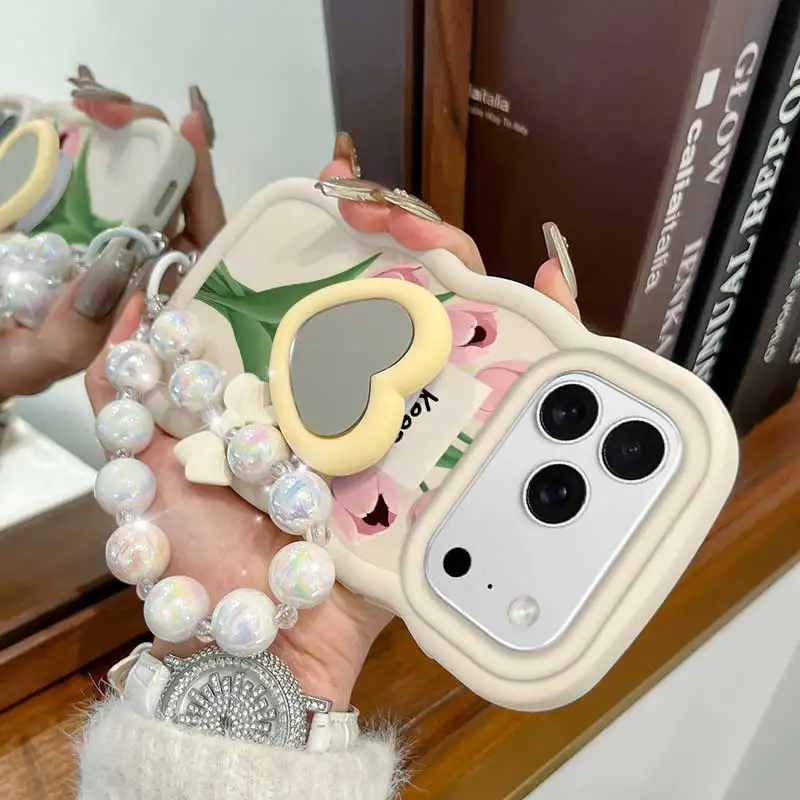 Stay Happy Phone Accessory Set: Phone Case, Lanyard & Stand