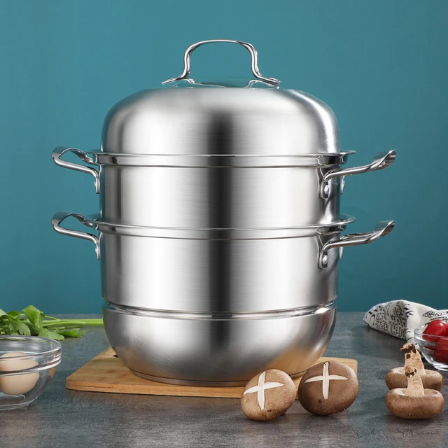 304 Stainless Steel 3-Tier/Layer Steam Cooker pot, Kitchen Multi