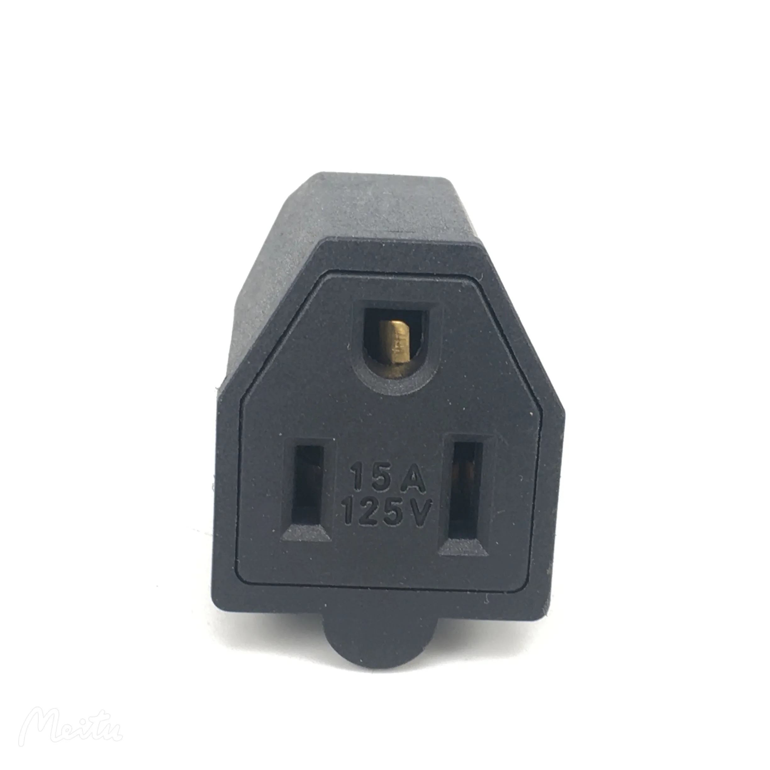 US American 3 Pin AC Electric Power Rewireable Socket Outlet Male