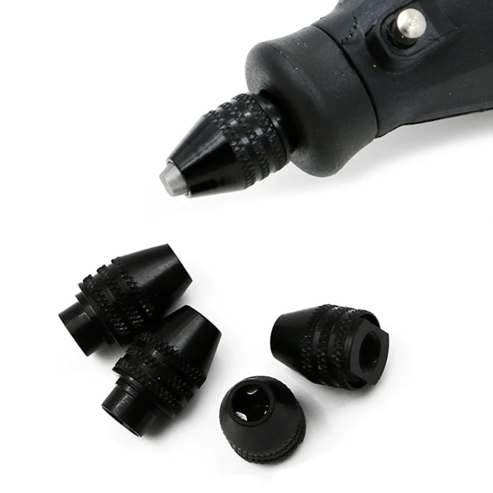 Universal Multi Drill Chuck Keyless 0.3-3.2mm Mini Keyless Drill Bit Chuck Adapter For Dremel Rotary Tools Engraver Accessories