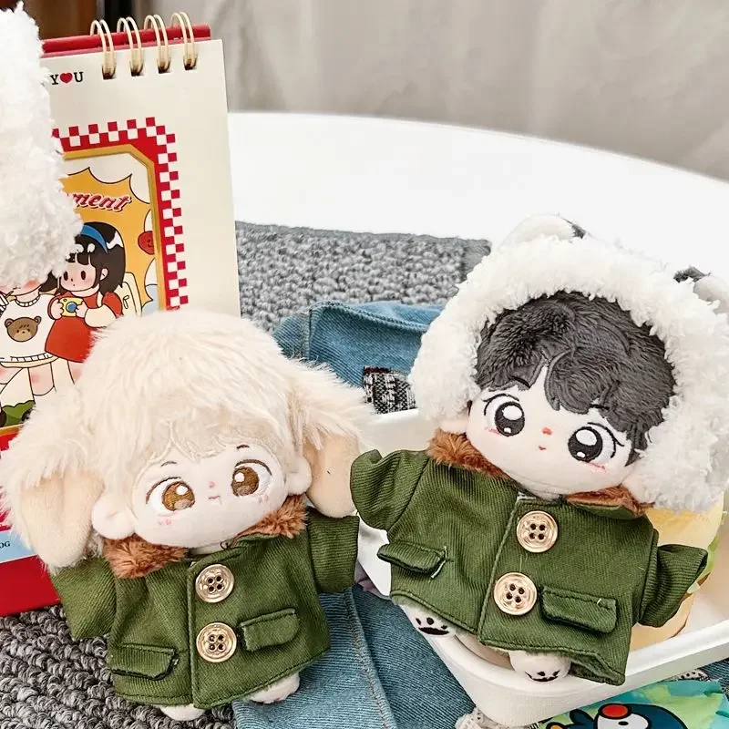 10cm baby clothes, winter coat, cotton doll accessories, changing dolls 5