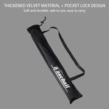 Bat Bags For Baseball Foldable Portable Tote Bag Black Thickened Shoulder Bag Baseball Supplies For Beginners Baseball Player 5