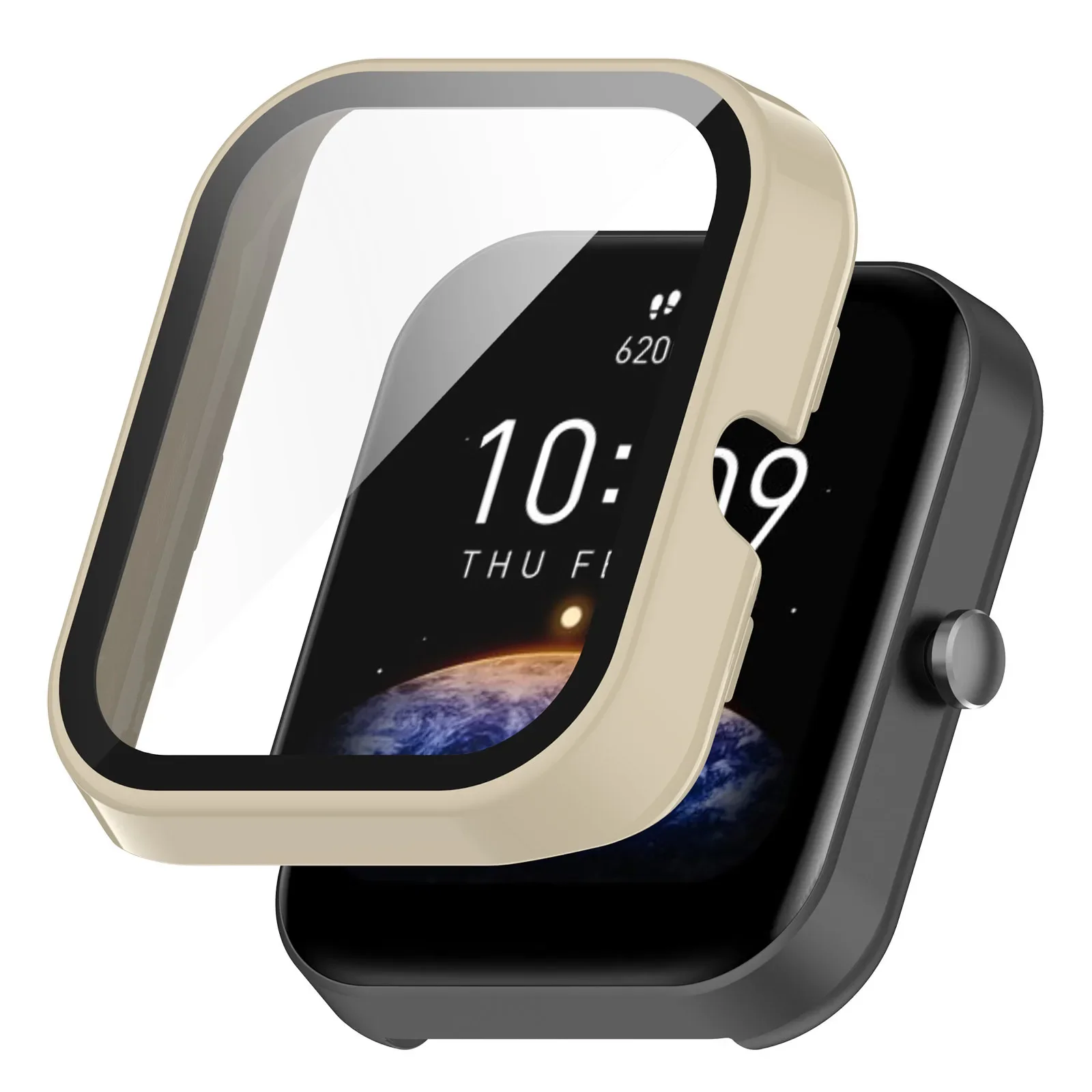 Amazfit Bip 3 Pro Smartwatch Protective Screen Cover and Bumper Shell