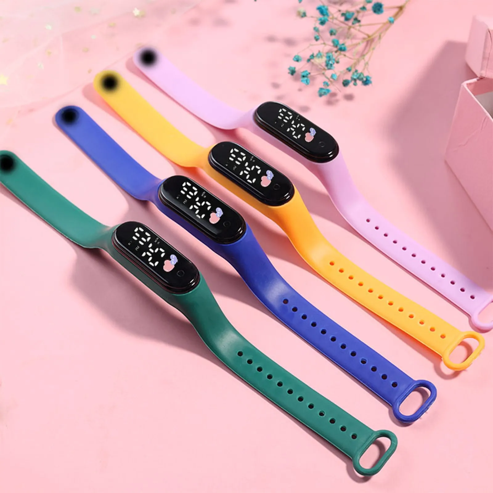 Kids Digital Watches Adjustable Silicone Strap Children\'s daily casual Watch Boys Sports Electronic Smart Wrist Watch For Kids