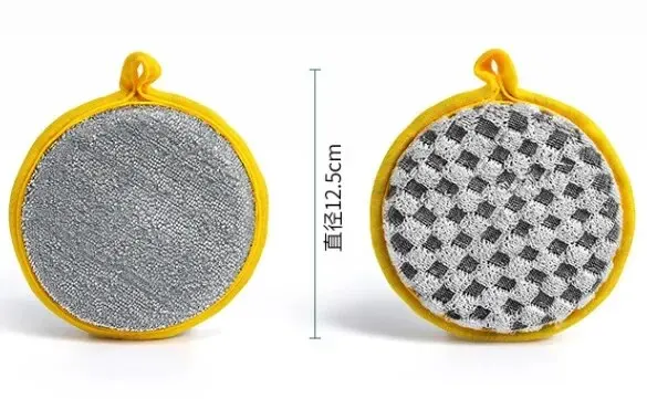 12.5 x3cm [nylon silk + sponge + bamboo fiber cloth]]