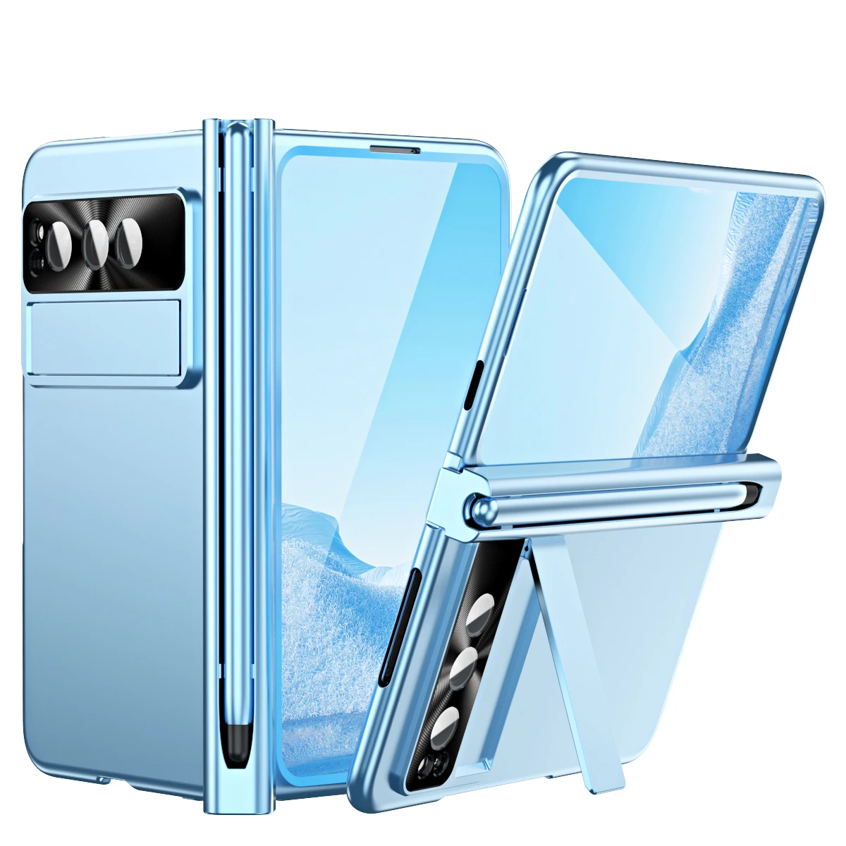 

Google Pixel Fold чехол матовый синий