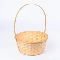 Kitchen Accessories Storage Basket New Handmade Large Capacity Rattan Fruit Basket Multifunction Durable Bamboo Flower Basket 1