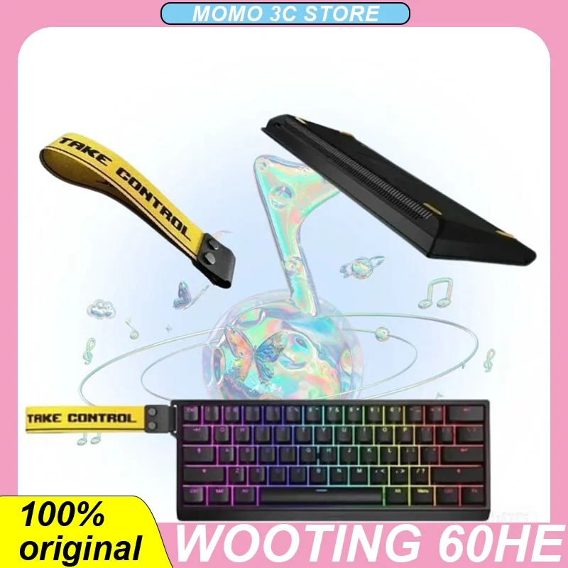 

Wooting 60he Wired Magnetic Axis Mechanical Keyboard Low Delay PBT E-sports Gamer Keycaps PC Professional Accessory Keyboards