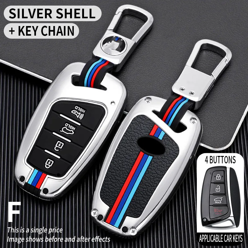 Чехол для автомобильного ключа Hyundai Grand Santa Fe 3 DM ix45 ix35 Genesis DH greatazera HG Equus 2013 2014 2015 2016