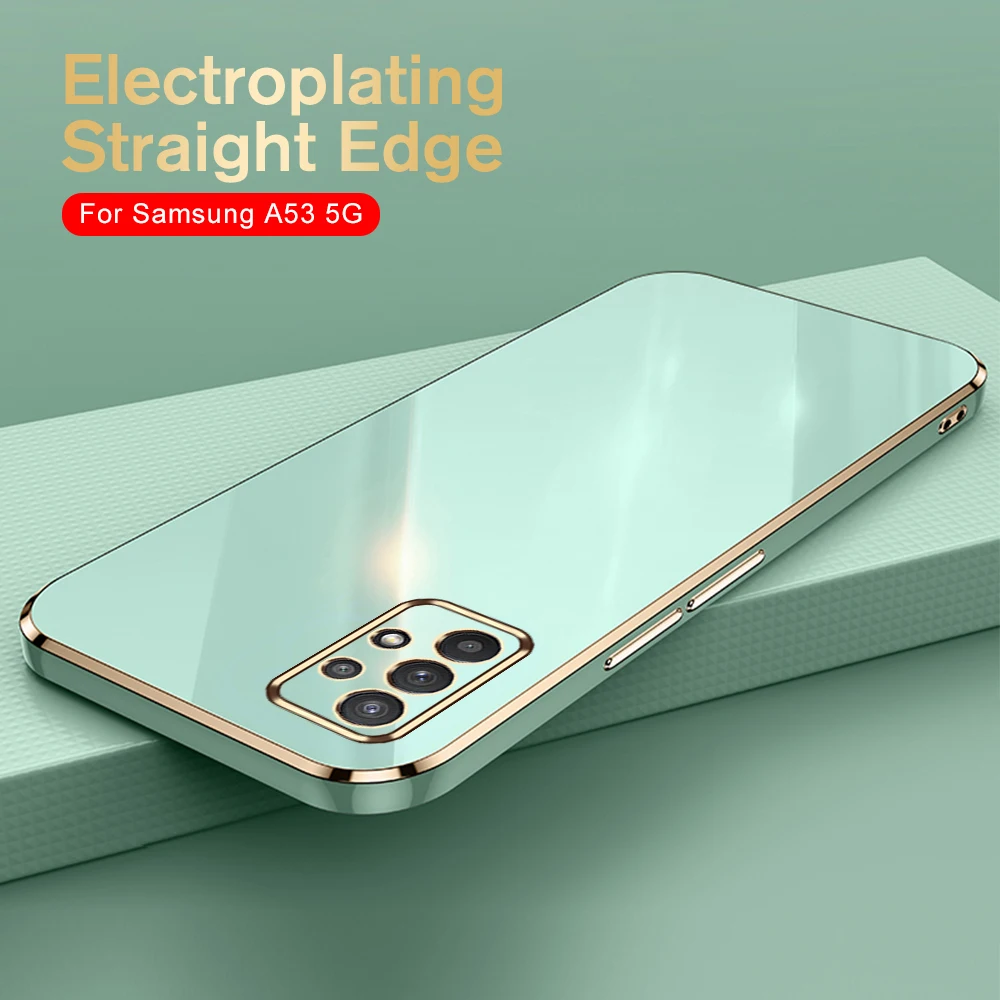 For Samsung Galaxy A53 A73 5G Plating Texture Cover for samsung A53 A73 A 53 73 5G Shockproof Phone Case_voghion.com