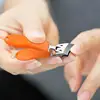 Curved Nail Clippers Anti Splash Fingernail Toenail Clippers Wide Jaw Opening Slanted Long Handle No Splash Fingernail Clippers 3