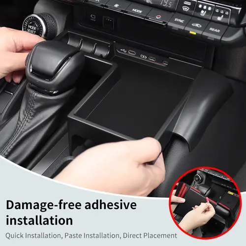 For Toyota LC250 Land Cruiser j250 Prado 250 Series  2024 2025 Central Control Storage Box black Interior Upgraded Accessories - Image 5