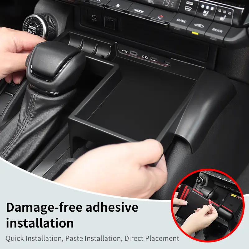 For Toyota LC250 Land Cruiser j250 Prado 250 Series  2024 2025 Central Control Storage Box black Interior Upgraded Accessories - Image 5