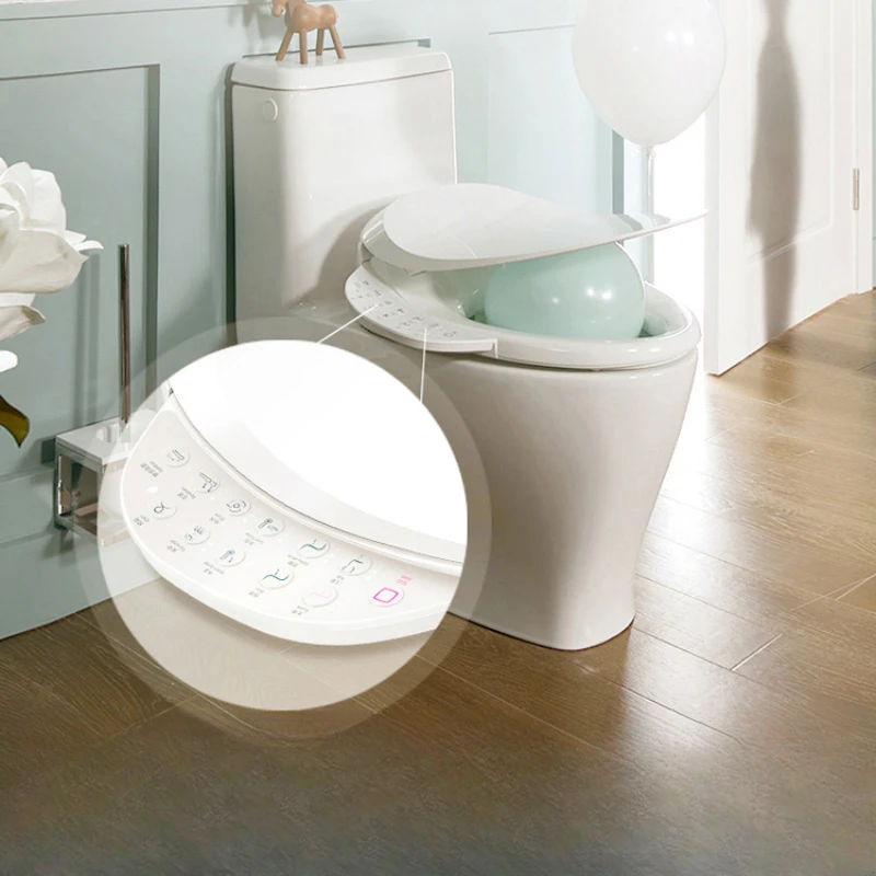 

Intelligent toilet cover plate instant heating household fully automatic heating seat, warm air drying and body cleaning