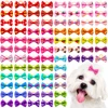 10/20pcs Dog Grooming Bows Mix Colours Cat Dog Hair Bows for Small Dog Grooming Pet Hair Accessories Rubber Bands Pet Supplies 1
