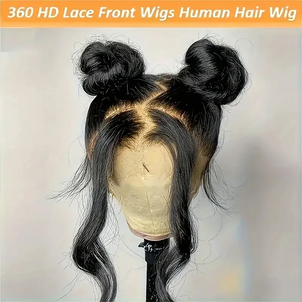 360 Full Lace Wigs Human Hair PrePluck Brazilian Straight 13x6 13x4 Transparent 4x4 Lace Frontal Wig 250 Density for Women lace front wig human hair wigs 360 lace wig