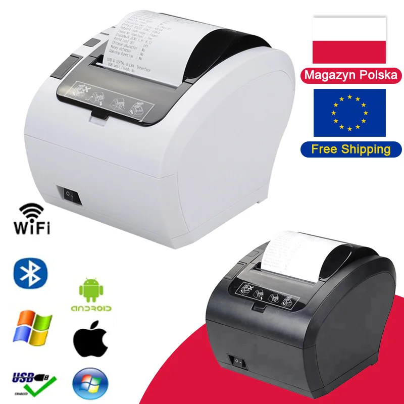 80mm Auto Cutter Thermal Receipt Printer Pos Printer With Usb
