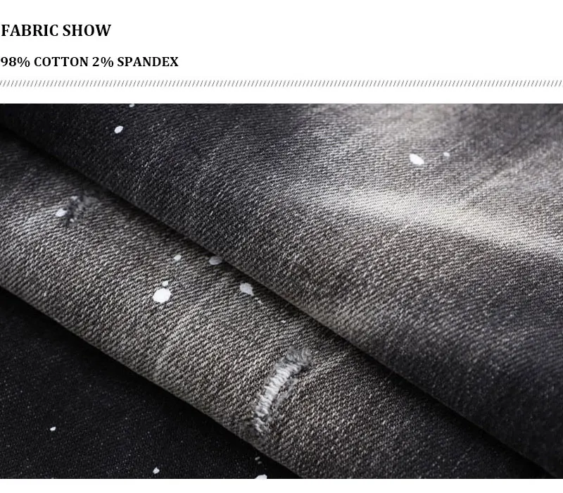 Street Designer Fashion Men Jeans Fit